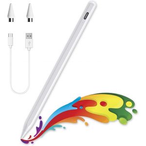 Tactile pour &Eacute;cran, Stylet Capacitif Universel avec 2 Embouts de Rechange Stylet Tablette pour iPad/iPhone/Samsung/Lenovo/Xiaomi/Huawei - Neuf