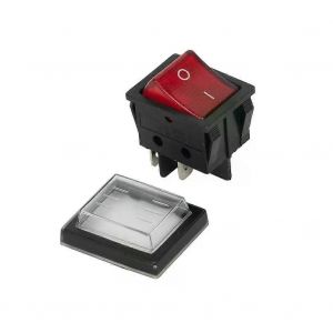 Rouge 2 Positions 4 Broches Pompe D'alimentation On Off Interrupteur À Bascule Éclairé Kcd4 16a 250vac/20a 125vac Pour Les Applications Industrielles - Neuf