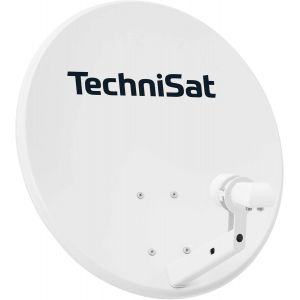 MEVRONISSHOP-TECHNITENNE 60 - Antenne parabolique pour 2 participants (Installation Satellite num&eacute;rique de 60 cm, kit Complet Comprenant avec Support de m&acirc;t et LNB Twin Universel) Gris Clair - Neuf
