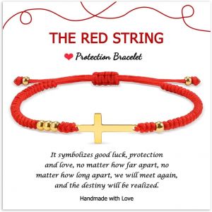 Eryi-Bracelet Femme Cadeau Kabbalah Porte-Bonheur Amulette Pour Amitié Fille Maman S?ur Femmes Hommes Petit Ami Amie Noël Anniversaire - Neuf