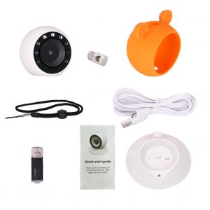 Mini camera de sport portable HD 720p avec vision nocturne infrarouge et camera de securite domestique (orange) - Neuf