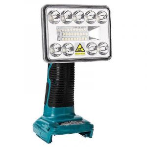 Lampe De Travail Led Sans Fil 18 V Pour Batterie Makita Li-Ion, Lanterne Portable, Lampe Torche, Projecteur, Éclairage D'urgence Extérieur Usb - Neuf