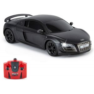 KAJGL-Télécommande Supercar Gamme Lumières Led,2.4Ghz Course 10 Ensemble-Audi R8 Gt Noir Mat,1:24 Scale - Neuf