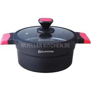 Kalanka-- Marmite (Aluminium Moulé Sous Pression, Revêtement Antiadhésif, Induction, Technologie Allemande) (20 Cm - 2,5 L) - Neuf