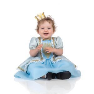 D&eacute;guisement De Princesse Bleue Enfant - Taille: 1 - 2 Ans (80 - 92 Cm) - Neuf