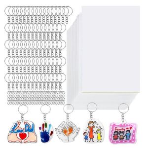 Kit De Feuilles De Plastique R&eacute;tractables - Fournitures Artistiques En Papier R&eacute;tractable Diy - Neuf