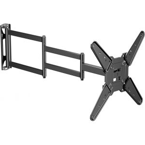 SUBZONAL-Support Mural TV avec Bras d'extension de 1020 mm pour T&eacute;l&eacute;viseurs 26-65 Pouces jusqu'&agrave; 40 kg, Support TV Mural d'angle, VESA Max 400x400 mm, Pivotant et Inclinable A1L - Neuf