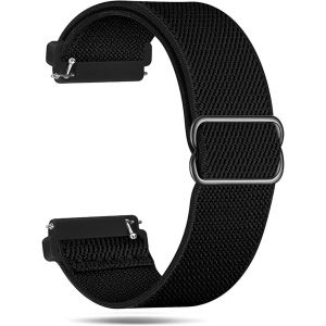 Kal-Bracelet De Montre En Nylon Élastique - 20 Mm - Bracelet De Rechange Universel - Extensible Tressé - Pour Homme Et Femme - Neuf
