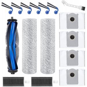 Kit D'Accessoires Pour Ecovacs Deebot X9 Pro Omni Robot Aspirateur, 1 Brosse Principale, 2 Rouleau D'Essuyage, 6 Brosses Latérales, 4 Sacs À Poussière, 2 Filtre, 1 Brosse De Nettoy[SSE7111510] - Neuf