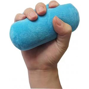 Checarzhn--No1-Balle D'exercice Avec Pr En Main Douce, Balle D'exercice Pour Les Doigts Et Les Mains Pour La Force, Balle Thérapeutique Pour Crampes Et Récupération (Bleu) - Neuf