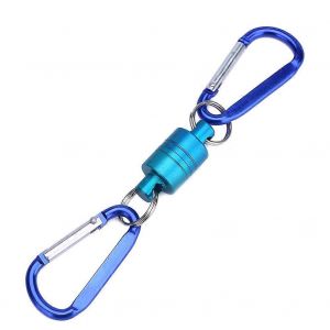 Porte-Filet Magnétique Solide Pour La Pêche À La Mouche Et Boucle En Alliage D'aluminium Durable (Bleu) - Neuf