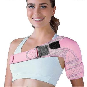 Support D'épaule,Bandage D'épaule Réglable,Pour La Tendinite,La Luxation De L'épaule,La Prévention Et La Récupération Des Blessures Sportives,Pour Les Femmes Et Les Hommes,À Gauche - Neuf