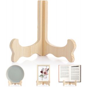 Lot De 4 Supports D'Assiette Pour Disply, 16 X 11 Cm, Triangles, Cadre Photo En Bois, Support D&eacute;coratif Pour Table, Plateau, Livres, Plaque - Neuf