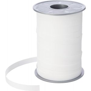 Kal-C.E. Pattberg Ruban Couleur Blanc, 200 M De Ruban &Agrave; Friser Paperlook Pour La D&eacute;coration De Cadeaux, Largeur 10 Mm, Bolduc Pour Emballage De Cadeaux Et D&eacute;coration - Neuf