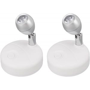 Kal-Spot Led Rvb Sans Fil, Lumière D'appoint Alimentée Par Piles, Mini-Lumière D'intérieur, Éclairage D'appoint Graduable Avec Télécommande Et Tête Rotative Pour Les ?Uvres D'art - Neuf