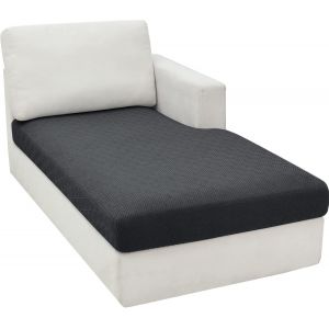 Uaa-Housse De Siège De Canapé, Housse De Siège Élastique Haute, Housse De Protection Pour Meubles, Fond Élastique Doux Antidérapant (1 Siège*3, Gris Foncé) - Neuf