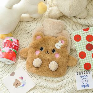 Bouillotte 400 Ml Résistante À La Chaleur Isolée En Peluche Mignonne B - Neuf