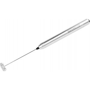 Fouet mousseur &eacute;lectrique &agrave; main. Mousseur &agrave; lait, caf&eacute; ou th&eacute;. Fonctionne avec deux piles AAA. - Neuf