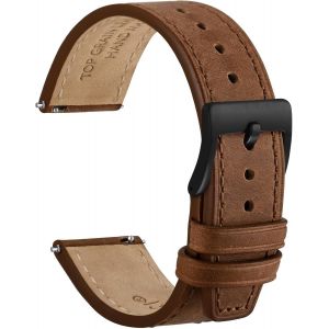 Kal-Elite Bracelet Montre, Cuir De Grain Supérieur, Libération Rapide, Largeur De Bande 18mm 20mm 22mm - Neuf