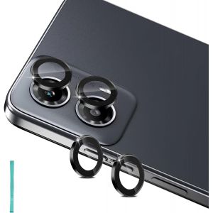 Protection De Lentille Pour Motorola Moto G34 5g Caméra Arrière Protecteur, Individuel En Alliage Aluminium Verre Trempé, Anti Rayures Protector Caméra Pour Tout Coque, Noir - Neuf