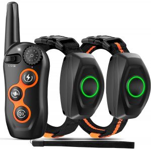 Collier De Dressage Pour Chien, Collier De Dressage Étanche Ipx7 Avec Télécommande Jusqu'à 400 M, 3 Modes De Dressage, Bip, Statique, Vibration, Collier De Dressage Électrique Rechargeable Pour Chiens De Petite, Moyenne Et Grande Taille. - Neuf