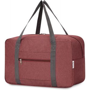 Rfcbc-Sac De Voyage 40x20x25 Ryanair Cabine Bagage Pliable Voyage Bagage Avion De Sport Weekend Femme Homme (Vin Rouge) - Neuf