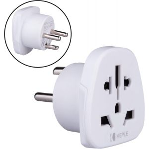 JGD-Denmark DK Danemark Adapter Voyage Plug Type K to &agrave; UK, US USA American, AUS Australia, EU Europe European, Asia, China Chinese, Thailand, Ireland Adaptateur Universel Prise International 3 Broch - Neuf