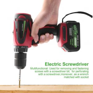 Perceuse-visseuse electrique sans fil avec batterie au lithium et reglage de la vitesse (prise americaine 110 V) - Neuf