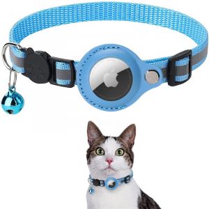 Collier Pour Chat, Accessoire Compatible Avec Apple, Collier Avec Boucle De Sécurité Anti-Étranglement Pour Chatons, Chats Et Petits Chiens, Airtag Cat Gps Non Inclus ! - Neuf