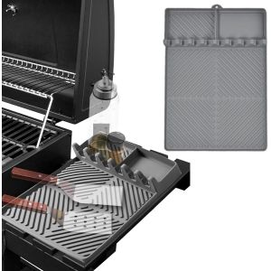 Letnerny-Tapis De Barbecue En Silicone Compatible Avec Les Chariots De Barbecue Taino Hero Xl Pour Étagère Latérale/Table Latérale De Barbecue (Pour Ranger Les Ustensiles De Barbecue) - Neuf