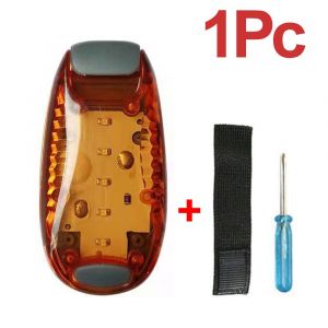 Feux De Navigation Led Marins,Feu Arrière De Vélo,Bateaux,Yacht De Nuit,Course À Pied,Cyclisme,Casque Étanche,Lampe D'avertissement,3 Modes Ipx4 - Type Orange-1pc - Neuf