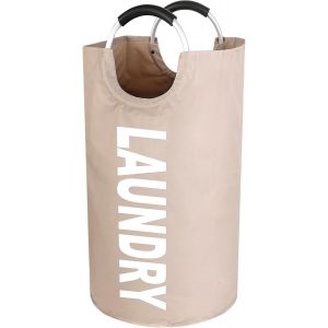MDY-Panier à linge pliable, 90L Panier à Linge avec poignée, Sac à Linge en Tissu Oxford, Corbeille à Linge portable, collecteur de bouteilles - Kaki, JW-105 - Neuf