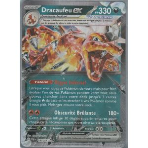 Carte Pok&eacute;mon - Dracaufeu Ex - 054/091 - Ultra-Rare - Ev4,5 Destin&eacute;es De Paldea - Neuf