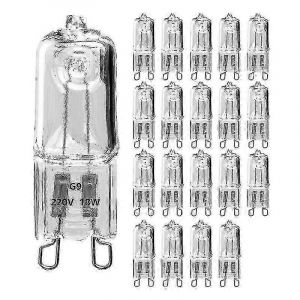 Lot De 20 Ampoules Halog&egrave;nes G9 18 W - Ampoules Capsules Transparentes &Agrave; Intensit&eacute; Variable Pour L'&eacute;clairage Domestique - Neuf