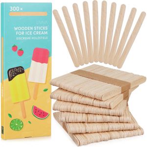 MEVRONISSHOP-300 b&acirc;tonnets pour bricolage et b&acirc;tons de glace en bois - - Neuf