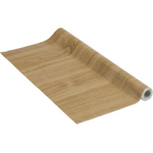 ERYI-Papier Adhésif | Chêne Clair Aspect Bois Marron | 67,5 Cm X 3 M, Épaisseur 95¿ | Film Autocollant Pour Meuble Et Cuisine, Film Décoratif, Papier Peint | Pvc Sans Phtalates | Fabriqué En Ue - Neuf