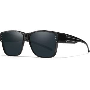 Surlunettes De Soleil Lunettes De Soleil Homme Polarisées Clip Lunettes De Soleil Femme Clip Solaire Pour Lunettes De Vue Attache Lunettes Uv400 Protection - Neuf
