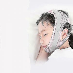 Sommeil Pour Enfants Anti-Bouche Bouche V-Face Bandage Bouche Respiration Ceinture (Rose) - Neuf