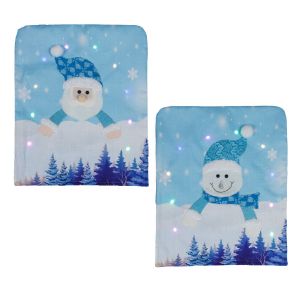 No&euml;l Lampe Pr&eacute;sident de Couverture&iquest;2Pcs de No&euml;l Housses de Si&egrave;ge Santa Fauteuil Couvre D&eacute;cor de No&euml;l &agrave; Manger Housses de Chaise de No&euml;l Housses de Chaise pour No&euml;l Chambre d'H&ocirc;tel du Parti - Neuf