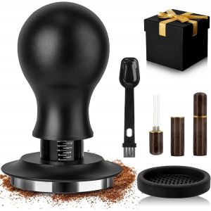 Nbgcm-Tamper À Café, 53 Mm Avec Ressort Calibré 13,6 Kg, Y Compris 6 Aiguilles, Outil Wdt Avec Support, Cuillère À Café, Tapis En Silicone, Coffret Cadeau - Neuf