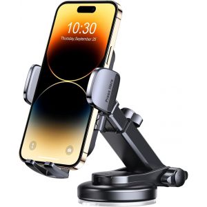 Support T&eacute;l&eacute;phone Voiture, Super Stable Porte Telephone Voiture Ventouse pour Tableau de Bord & Pare-Brise, Un Bouton de Lib&eacute;ration, 360&deg; Rotation Fixe Telephone Voiture pour 4 &agrave; 7&iquest; Smartphones - Neuf