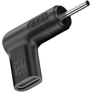 Adaptateur 100 W Usb-C Vers 3,0 X 1,1 Mm 100 W Dc Mâle Vers Dc Femelle 19 V, Entrée Usb Type C Mâle Vers Dc 3,0 X 1,1 Mm Adaptateur D'Alimentation Mâle Pour Ordinateur Portable Samsung Acer[Z2221] - Neuf