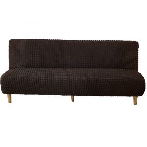 Housse Amovible En Seersucker Pour Canap&eacute;-Lit - Noire, Protection Pour Canap&eacute;, Causeuse Et Fauteuils - Neuf