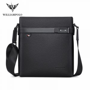 sac à bandoulière en cuir véritable pour hommes,sacs à main,sacoches,petits sacs à bandoulière à la mode - Black - Neuf