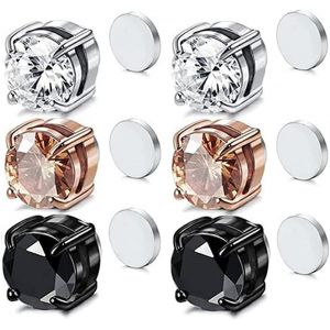 Kal-Boucles D'oreilles Magnétiques Pour Acupression Amincissante,Boucles D'oreilles Non Percées Pour Homme Et Femme, Lympha-Circurl,Paires Boucles D'oreilles En Forme(3paire) - Neuf