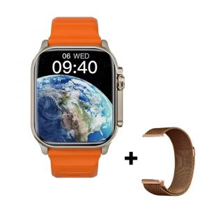 Montre Intelligente 2025 T800 2 Hommes 49Mm Série 8 2.3 "Écran Amoled Nfc Boussole Étanche Pour Apple Watch Iwo Ultra 8 Smartwatch.Ml-Orange. - Neuf