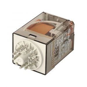 Finder Relais Industriel 3 P&ocirc;les 10A 230VAC Avec Touche Test - 60.13.8.230.0040 - Neuf