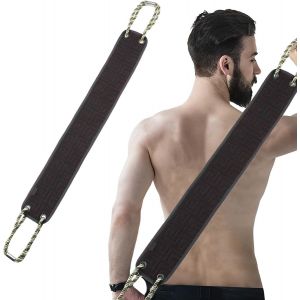 Gommage Du Dos Pour La Douche,Sangle Lave Dos,Brosse Douche Dos Double Face,Outil De Soins Corporels Pour Éliminer Les Peaux Mortes (Bleu Marine) - Neuf