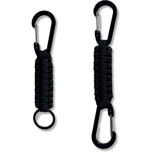 Paracorde Porte-Clés Mousqueton Tressé,Paracorde Tressée Avec Porte-Clés Outils De Camping,Torsadé Très Résistants Et Durables Avec Mousqueton Pour Le Alpinisme Camping Randonnées Pédestres - Neuf