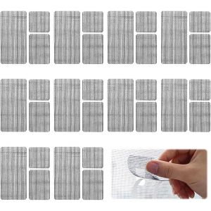 Kalanka-10 Feuilles De Ruban De Maille Anti-Vol, Patch De R&eacute;paration De Fen&ecirc;tre Transparent Complet, Ruban Adh&eacute;sif De R&eacute;paration De Fen&ecirc;tre De Maille (3 Tailles) - Neuf